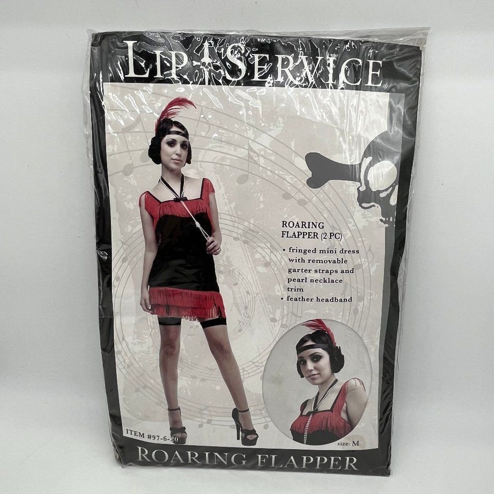 New Lip Service Roaring Flapper Costume - Size M